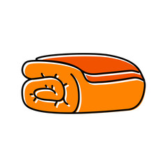 wool blanket autumn season color icon vector. wool blanket autumn season sign. isolated symbol illustration