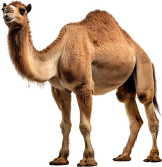 Picture of a dromedary isolated on transparent background, png