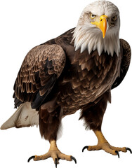 Obraz premium Picture of an eagle isolated on transparent background, png