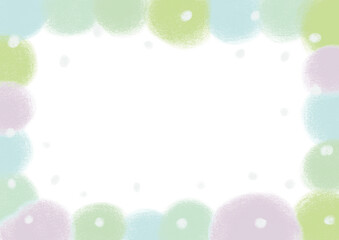 Colored pencils, pastels, colorful frames, cute hand drawings, vecto