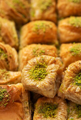 Assortment of Turkish baklava dessert