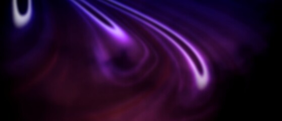 Purple lights in the dark. Mesmerizing horizontal abstract expressionism design. Modern, energetic, vibrant and dynamic backdrop Illustration. NOT AI.