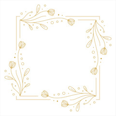 flower frame ornament collection set