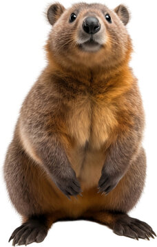 Picture of a quokka isolated on transparent background, png