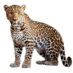 leopard on a transparent background.