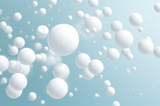 3d render of white particle on white backgrond. © ant