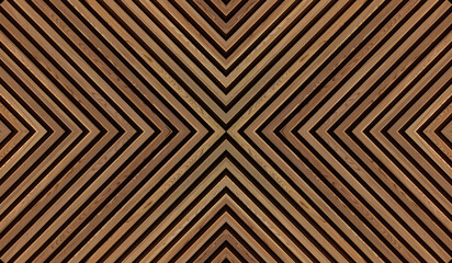 3d illustration. Background image, texture, natural, painted wood. Wood panel, marquetry wood, line 3d