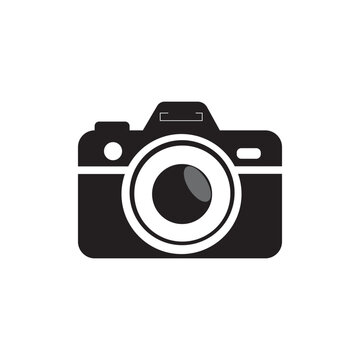 Photo camera icon in vector
