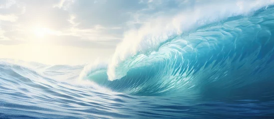 Fotobehang Wave in the ocean. © AkuAku