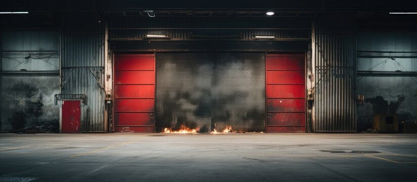 Warehouse fire doors