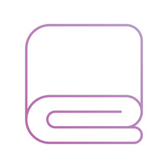 blanket icon with white background vector stock illustration