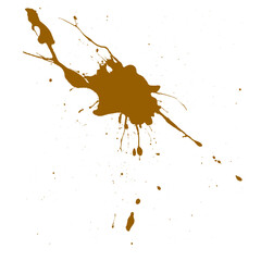 Coffee, chocolate, liquid stains isolated on a transparent background. Royalty high-quality free stock PNG image of Coffee, Tea Stains  spill. Round coffee stain isolated, cafe splash fleck drink