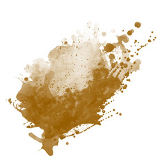 Coffee, chocolate, liquid stains isolated on transparent background. Royalty high-quality free stock PNG image of Tea Stains spill. Round coffee stain isolated, cafe splash fleck drink, slushy mud