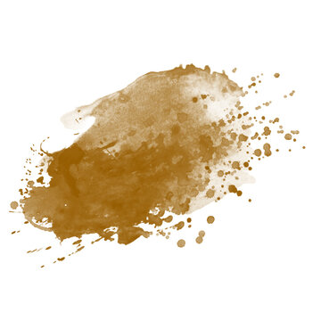 Coffee, chocolate, liquid stains isolated on transparent background. Royalty high-quality free stock PNG image of Tea Stains spill. Round coffee stain isolated, cafe splash fleck drink, slushy mud