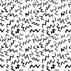 Vector Seamless Hand Drawn Scribble Pattern. Minimal Artistic Sketch Endless Print.