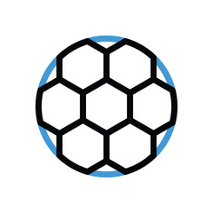 Fototapeta premium Soccer Ball Icon vector stock illustration