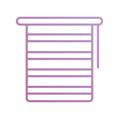 window blinds icon with white background vector stock illustration