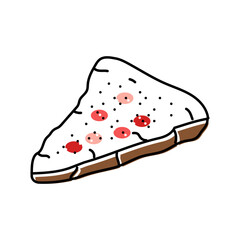 peppermint bark food snack color icon vector. peppermint bark food snack sign. isolated symbol illustration