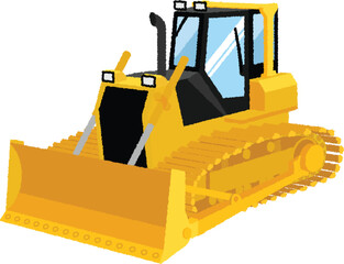 ブルトーザーのイラスト © osamuraisan