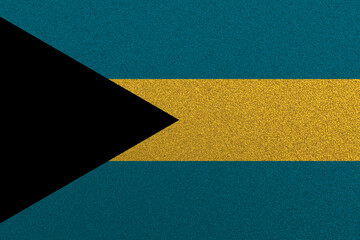 Flag of Bahamas, Bahamas National Grunge Flag, High Quality fabric and Grunge Flag Image. Fabric flag of Bahamas. Bahamas flag.
