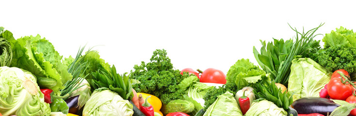 Fresh vegetables isolated