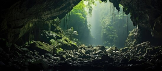 The big cave for fairies near Kuching, Malaysia
