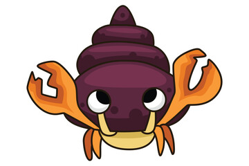 Cute Snail Character Design Illustration