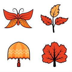 Autumn Wonders: A Collection of Seasonal Illustrations.