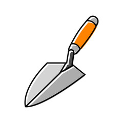 bricklayer trowel civil engineer color icon vector. bricklayer trowel civil engineer sign. isolated symbol illustration