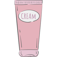 Lotion Cream Doodle Illustration