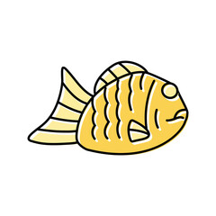taiyaki japanese food color icon vector. taiyaki japanese food sign. isolated symbol illustration