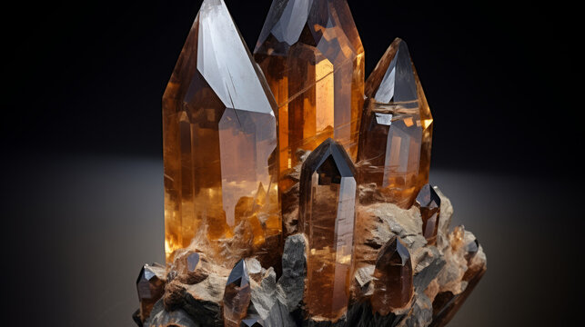 Crystals and Minerals. Crystal closeup. Crystal Healing Gemstone Rock Mineral