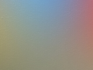 A textured surface with a gradient background, transitioning between blue, green, and red colors, rough and grainy