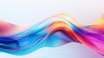 Abstract liquid and neon colorful wave design background. Created with Generative AI