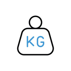 Package Weight Icon vector stock illustration