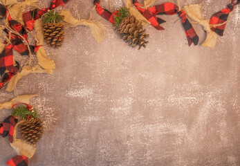 Christmas Wallpaper Background Pine Cones Decor