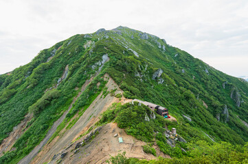 蓮華岳と針ノ木岳小屋