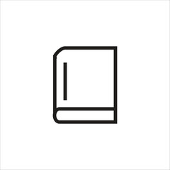 book vector icon line template