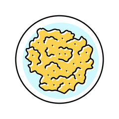 meal egg chicken farm food color icon vector. meal egg chicken farm food sign. isolated symbol illustration