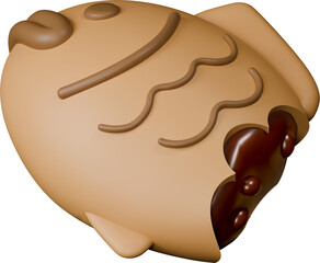 Bungeobbang, Korean street dessert, red bean paste