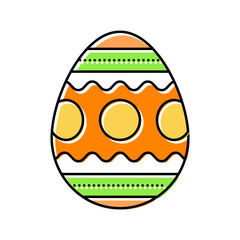 easter egg chicken farm food color icon vector. easter egg chicken farm food sign. isolated symbol illustration