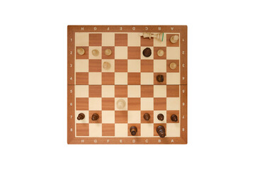 Checkmate to the chess king from the queen, the rules of conducting a chess game