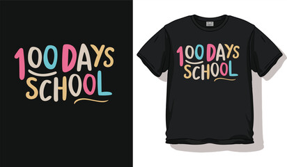 school days t shirt design template