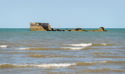Gold beach near Arromanches-les-Bains