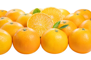 Fresh orange isolated on white background With work path, Orange fruit isolated on white background for packaging.