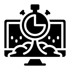 system speed icon isolated useful for digital marketing, promotion, advertisement, technology, seo, web, website, internet, optimization, online, computer, network and other