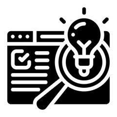 search result icon isolated useful for digital marketing, promotion, advertisement, technology, seo, web, website, internet, optimization, online, computer, network and other