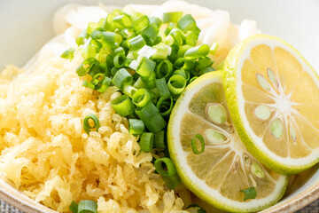 ぶっかけうどん(冷やし)。
