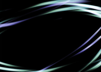 鮮やかなラインと黒背景