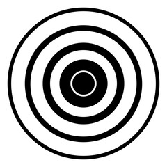 Sonar Or Radar Sound Wave Icon